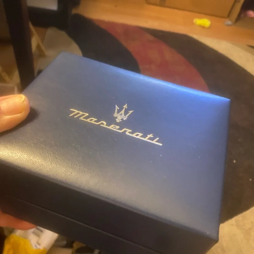 New 2026 Maserati Green and Silver Watch with Gold Accents